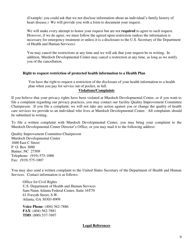 Notice of Privacy Practices of Murdoch Developmental Center - North Carolina, Page 9