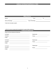 At-Will Employment Application - Wyoming, Page 3