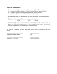 Application for Permit to Drill Well - Virgin Islands, Page 2