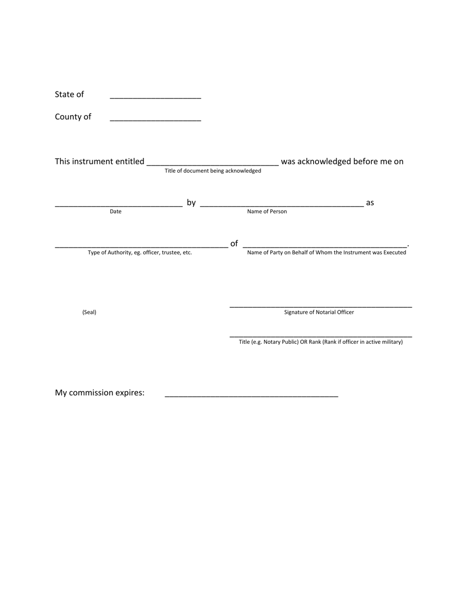 Wyoming Notarial Certificates - Fill Out, Sign Online and Download PDF ...