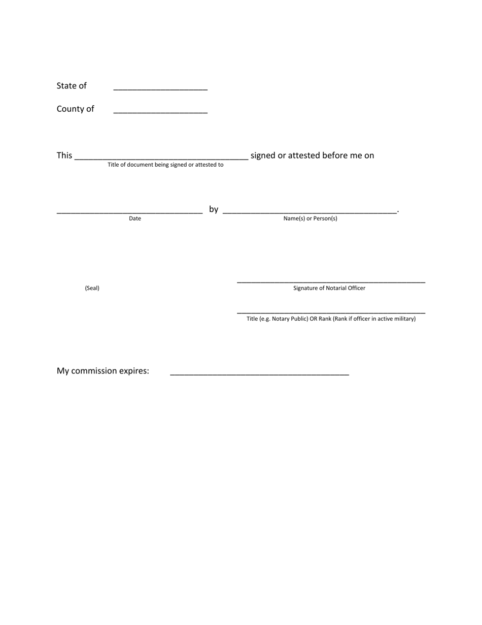 Wyoming Notarial Certificates - Fill Out, Sign Online and Download PDF ...