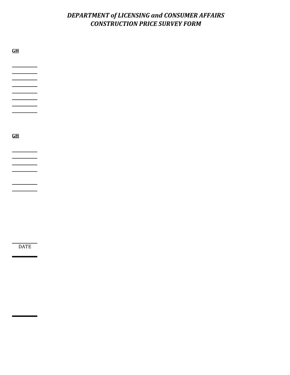 Construction Price Survey Form - Virgin Islands, Page 10