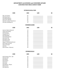 Construction Price Survey Form - Virgin Islands, Page 4