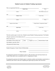 Student Learner &amp; Student Training Agreements - Wyoming, Page 2