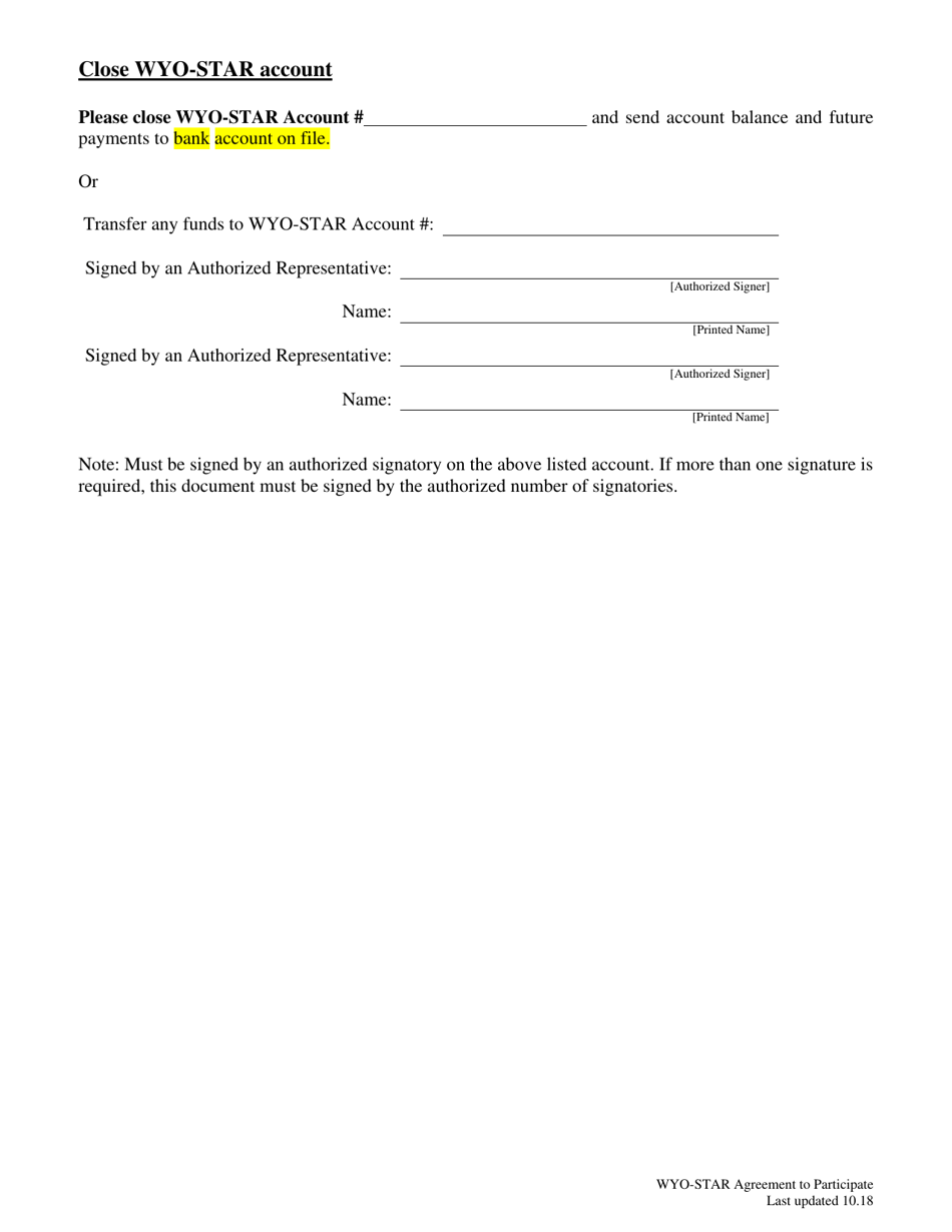 Agreement to Participate State of Wyoming Local Government Investment Pool (Lgip) - Wyo-Star - Wyoming, Page 3