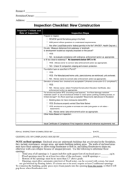 Plan Review Checklist: New Construction - West Virginia, Page 2