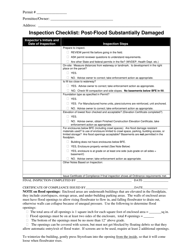Plan Review Checklist: Post-flood Substantially Damaged - West Virginia, Page 2