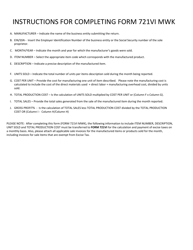 Form 721VI MWK Excise Manufacturer Worksheet - Virgin Islands, Page 2