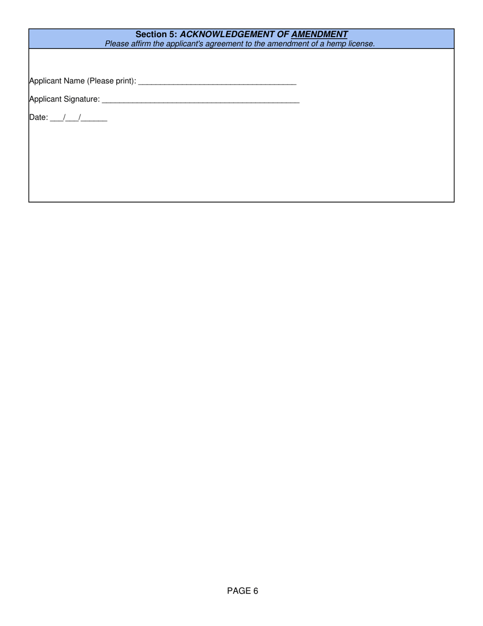 Hemp License Amendment - Wyoming, Page 6