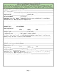 Hemp License Application - Wyoming, Page 4
