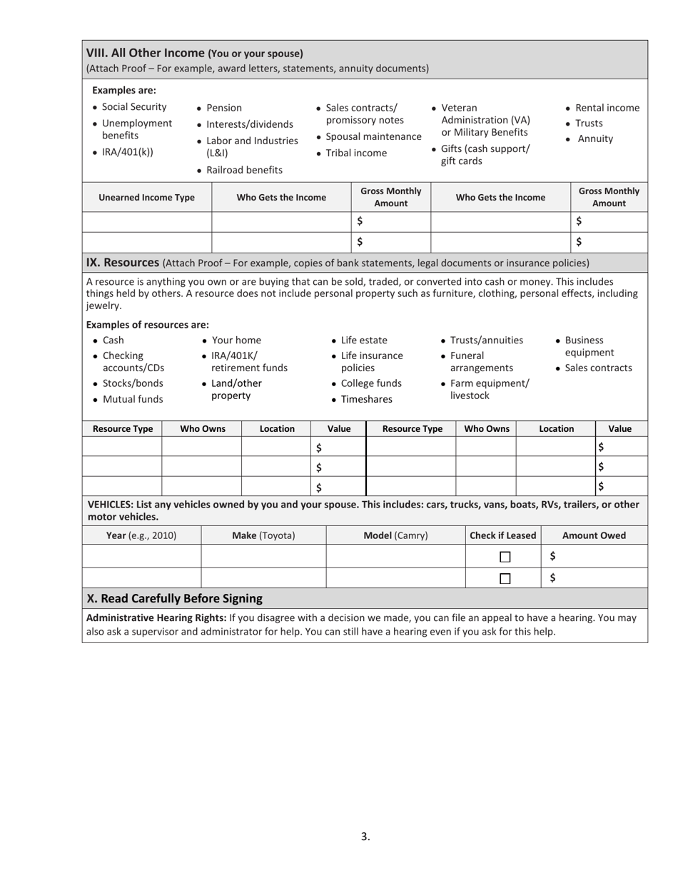 Form HCA18-008 Tailored Supports for Older Adults (Tsoa) Application - Washington, Page 7