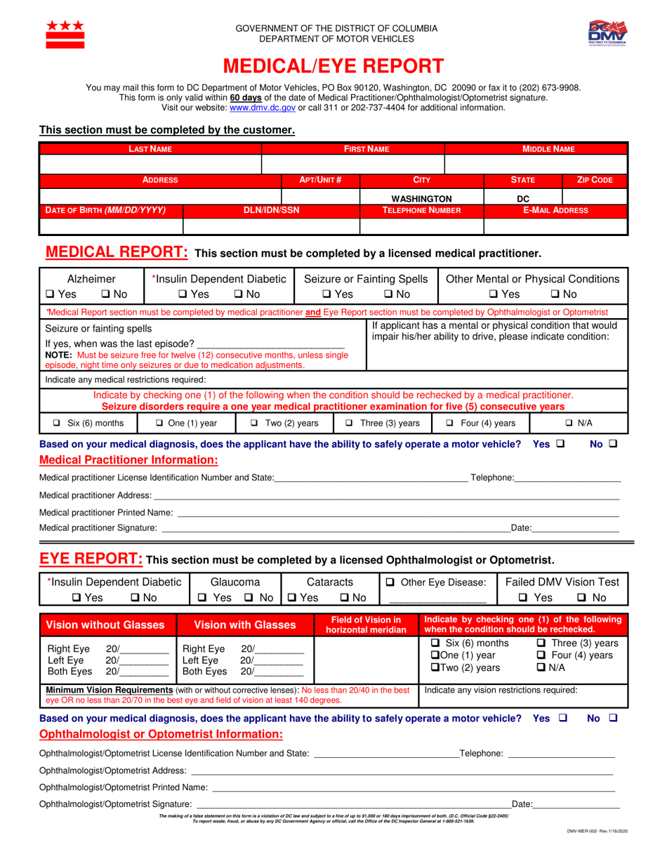 Form DMV-MER-002 - Fill Out, Sign Online and Download Printable PDF ...