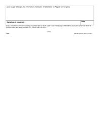 Form DMV-MF-DPLP-01 Application for Disability Parking Tags and Placard - Washington, D.C. (French), Page 2