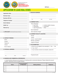 Document preview: Application to Lease Real Estate - Virgin Islands