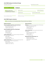 Form HCA50-0400 Pebb Employee Enrollment/Change - Washington, Page 10