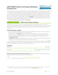 Form HCA50-0563 Pebb Premium Surcharge Attestation Change Form - Washington