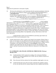 Application for Permission to Enter Plea of Guilty (Defendant With Counsel) - Virgin Islands, Page 4