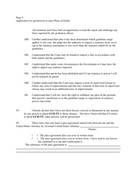Application for Permission to Enter Plea of Guilty (Defendant With Counsel) - Virgin Islands, Page 5