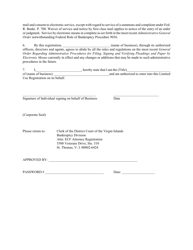 Form 2 Application for Limited Use/Claim Password Electronic Case Filing System Attorney Registration Form - Virgin Islands, Page 2