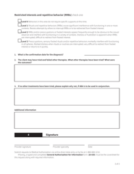 Form HCA12-0411 Applied Behavioral Analysis (Aba) Level of Support Requirement - Washington, Page 3