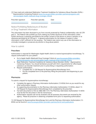 Form HCA13-330 Prior Authorization for Buprenorphine Monotherapy - Washington, Page 2