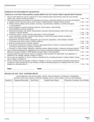 Form SI16119 (756494-A) Medical History Statement (Evidence of Insurability) - School Employees Benefits Board (Sebb) Program - Washington, Page 2