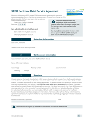 Document preview: Form HCA20-0045 Sebb Electronic Debit Service Agreement - Washington