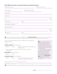Form HCA50-0135 Pebb Continuation Coverage (Unpaid Leave) Election/Change - Washington, Page 2
