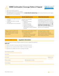 Document preview: Form HCA20-0167 Sebb Continuation Coverage Notice of Appeal - Washington