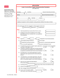 Form ROD9 Lower Income/Share Equity Homeownership Exemption Application - Washington, D.C., Page 5