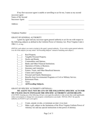 Statutory Form Power of Attorney - West Virginia, Page 2