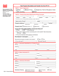 Form ROD1 (FP-7/C) Real Property Recordation and Transfer Tax Form - Washington, D.C., Page 5