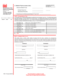 Form ROD1 (FP-7/C) Real Property Recordation and Transfer Tax Form - Washington, D.C., Page 7