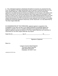 Application for Relief From the Lawyers&#039; Fund for Client Protection - West Virginia, Page 9