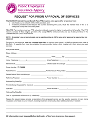 Request for Prior Approval of Services - West Virginia