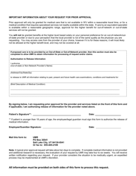 Request for Prior Approval of Services - West Virginia, Page 2