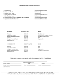 Renewal Insurance Application for Residents or Non-residents (Business Entity) - Virgin Islands, Page 7