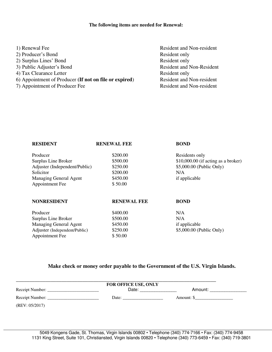 Renewal Insurance Application for Residents or Non-residents (Business Entity) - Virgin Islands, Page 7