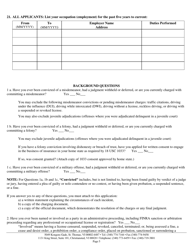 Original Insurance Application for Residents or Non-residents (Individual) - Virgin Islands, Page 5