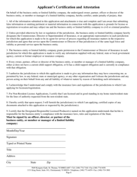 Original Insurance Application for Residents or Non-residents (Business Entity) - Virgin Islands, Page 8