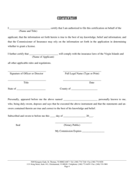 Original Application for Third Party Administrator - Virgin Islands, Page 4