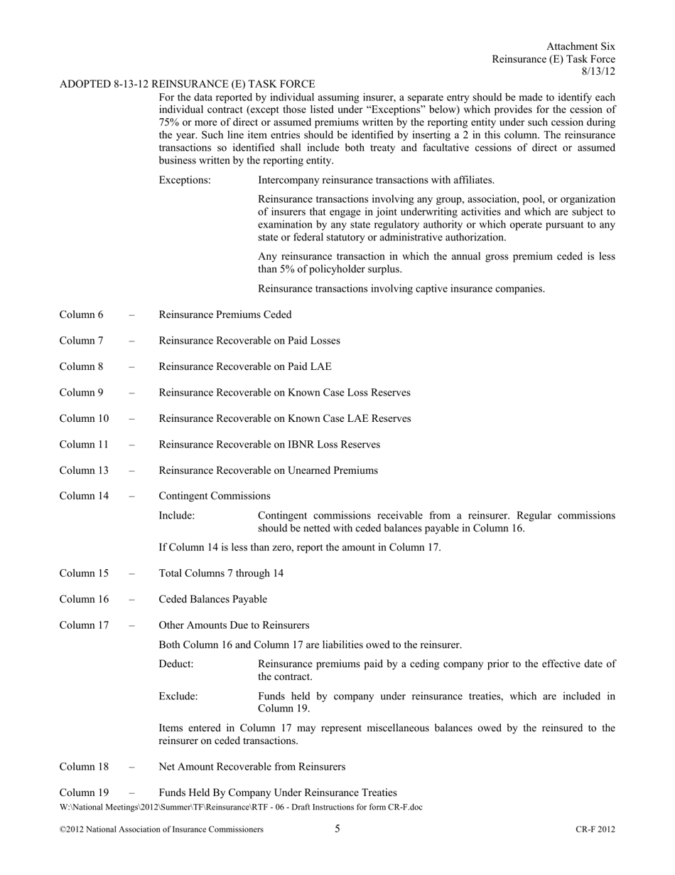 Instructions for Form CR-F, Page 5