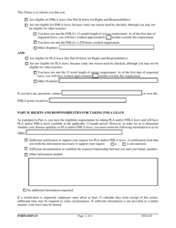 Form DOP-L9 Notice of Eligibility and Rights and Responsibilities - Federal Family and Medical Leave Act (Fmla) and/or State Parental Leave Act (Pla) - West Virginia, Page 2