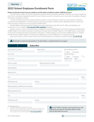 Form HCA20-0055 School Employee Enrollment Form - Washington