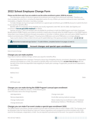Document preview: Form HCA20-0127 School Employee Change Form - Washington