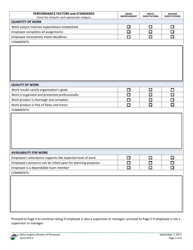 Form EPA-3 &quot;Employee Performance Appraisal&quot; - West Virginia, Page 3