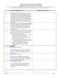 Audit Guide - Initial Filing Assessment for Electric and Natural Gas Companies - Washington, Page 4