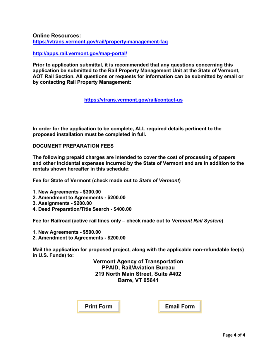 Utility Right of Entry / Occupancy - Vermont, Page 4