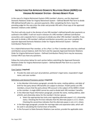 Approved Domestic Relations Order - Defined Benefit Plan - Virginia, Page 8