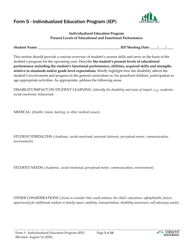 Form 5 Individualized Education Program (Iep) - Vermont, Page 3